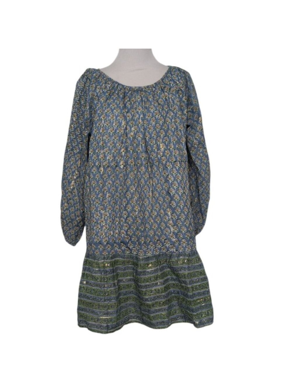 Clara the Label Floral Dress Womens Size Small Blue Lightweight Oversized